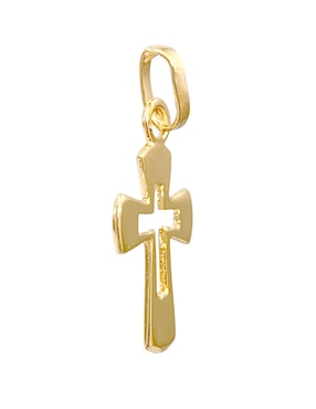 Dije de cruz Roca de oro amarillo 14 K