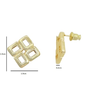 Broqueles Oro Angelus zirconia