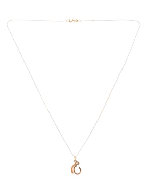 Colgante Y Dije de letras Fonelli de oro 14 K