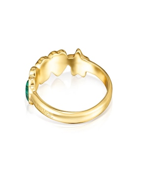 Anillo Tous Glory P 925 de plata vermeil turquesa, amatista y ónix
