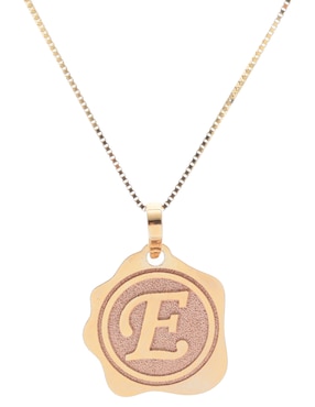 Colgante Y Dije de letras Fonelli de oro 14 K