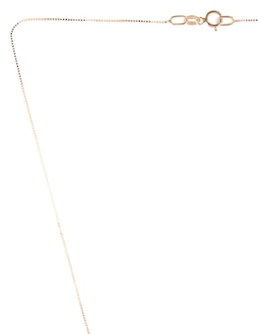 Colgante y dije rectangular Fonelli de oro 14 K