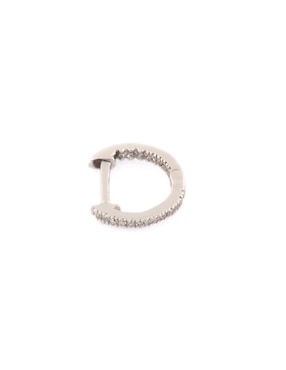 Piercing Ingrata Fortuna de oro blanco 14 K con acabado pavé diamante