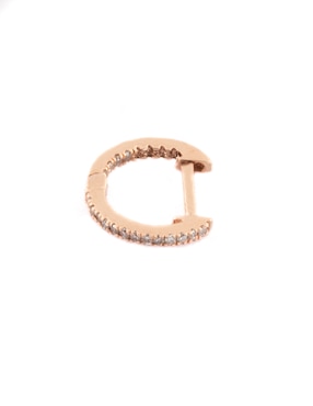 Piercing Ingrata Fortuna de oro rosa 14 K con acabado brillante diamante
