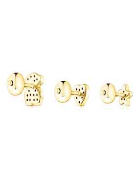Aretes Tous con acabado pavé espinela