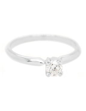 Solitario de oro 14 k Idc diamante