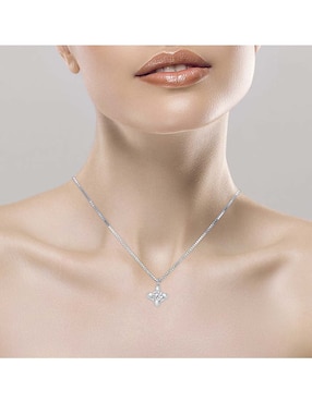 Gargantilla Klamore Escape de oro blanco 14 K