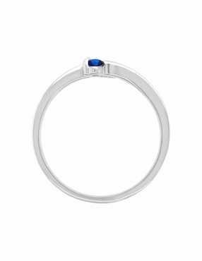 Anillo Fascinare P 925 de oro blanco zafiro brillante