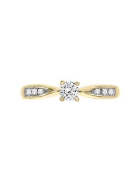 Anillo de compromiso de oro 14 k Klamore Amali diamante