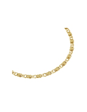 Pulsera Dinasti de oro amarillo 14 k con acabado brillante