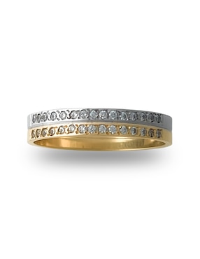 Anillo Argo Joyeros 14 k de oro florentino zirconia pulido