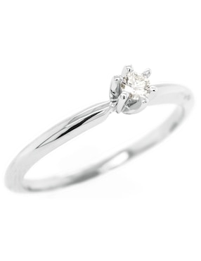 Anillo de compromiso de oro 14 k Idc diamante