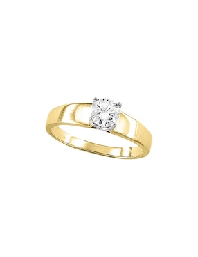 Anillo de compromiso de oro 10 k Joyería M de Leon
