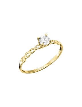 Anillo de compromiso de oro 10 k Joyería M de Leon