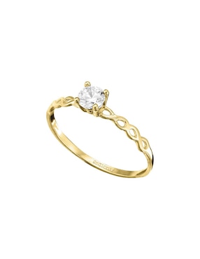 Anillo de compromiso de oro 10 k Joyería M de Leon