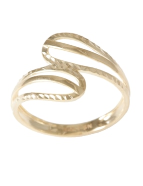 Anillo Sini 14 k de oro brillante