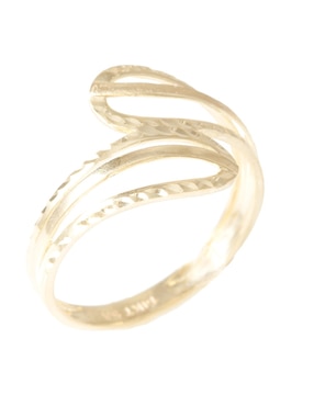 Anillo Sini 14 k de oro brillante