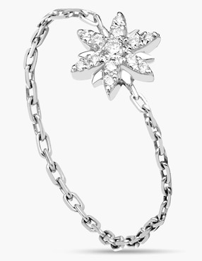 Anillo de estrella Djula Magic Touch 14 k de oro diamante diamantado