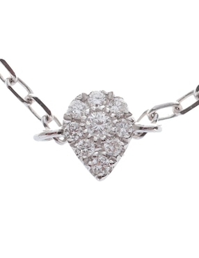 Anillo Djula 18 k de oro blanco diamante mate