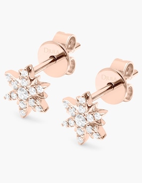 Broqueles de estrella Djula Magic Touch con acabado brillante diamante