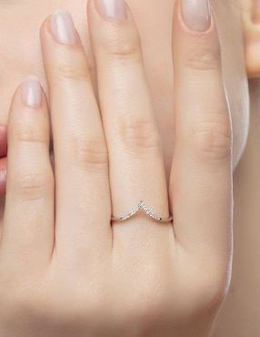 Anillo Djula Mix and Match 18 k de oro diamante diamantado