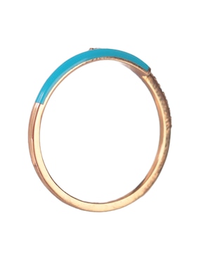 Anillo Djula 18 k de oro rosa diamante brillante