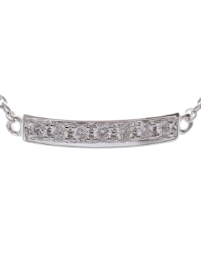 Anillo Djula 18 k de oro blanco diamante brillante