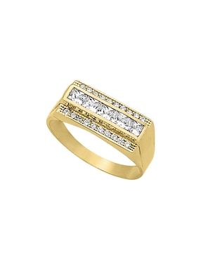 Anillo Joyería M De Leon zirconia brillante
