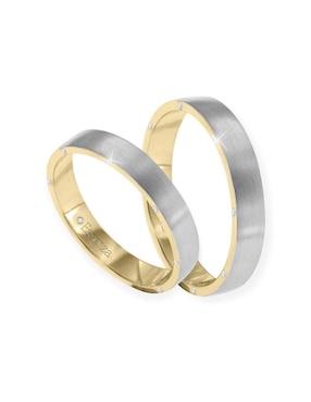 Argolla de oro 14 k Essenza Bellisa diamante