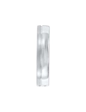 Argolla de oro blanco 14 k Essenza Redenta diamante