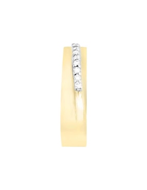 Argolla de oro amarillo 14 k Essenza Cecilia diamante