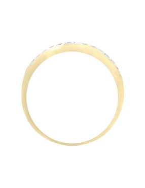 Argolla de oro amarillo 14 k Essenza Cecilia diamante