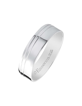 Argolla de oro blanco 14 k Essenza Laverne