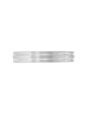 Argolla de oro blanco 14 k Essenza Cirene