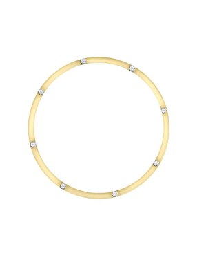Argolla de oro amarillo 14 k Essenza Bellisa diamante