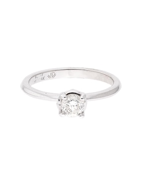 Anillo de compromiso de oro 14 k Idc diamante