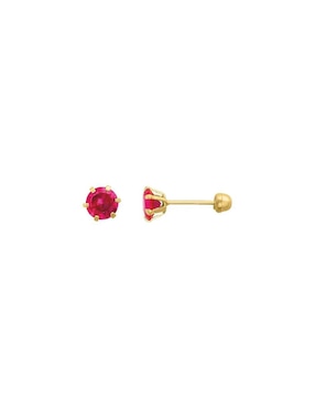 Broqueles Joyería M De Leon con acabado brillante zirconia