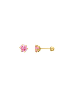 Broqueles Joyería M De Leon con acabado brillante zirconia