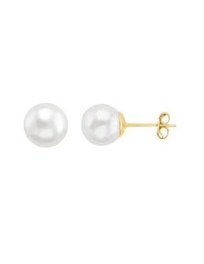 Broqueles Joyería M De Leon con acabado brillante zirconia
