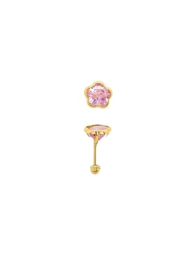 Broqueles Joyería M De Leon con acabado brillante zirconia
