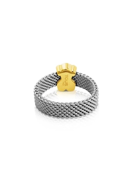 Anillo de oso Tous Mesh 18 k de oro amarillo lustre