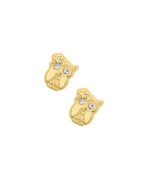Broqueles Joyería M De Leon con acabado brillante zirconia