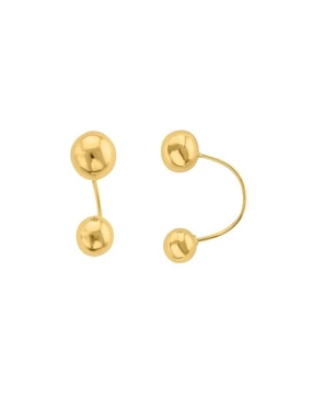 Broqueles Joyería M De Leon con acabado brillante