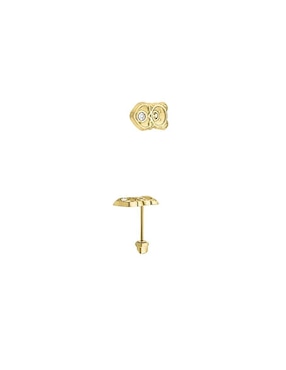 Broqueles Joyería M De Leon con acabado brillante zirconia