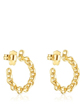 Aretes de aro Tous Calin con acabado lustre