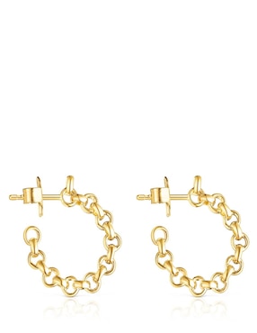 Aretes de aro Tous Calin con acabado lustre
