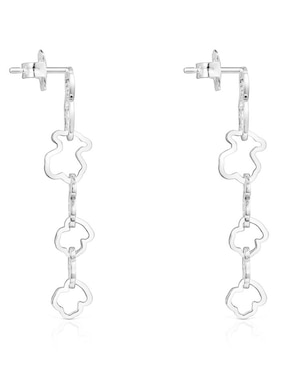 Aretes Tous Carrusel de plata P 925 con acabado lustre