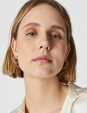 Aretes de aro Tous Carrusel con acabado lustre