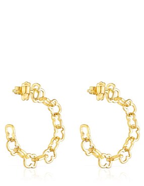 Aretes de aro Tous Carrusel con acabado lustre