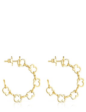 Aretes de aro Tous Carrusel con acabado lustre